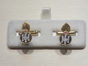 Royal Highland Fusiliers enamelled cufflinks - Click Image to Close